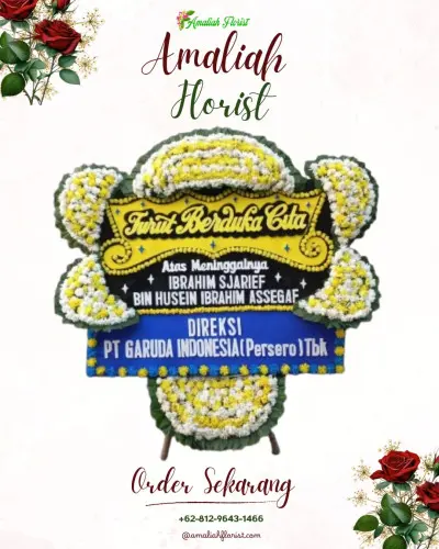 Papan Bunga Duka di Ciampel
